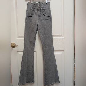 Veronica Beard Gray High Waisted Skinny Jeans for Women 24/XS
